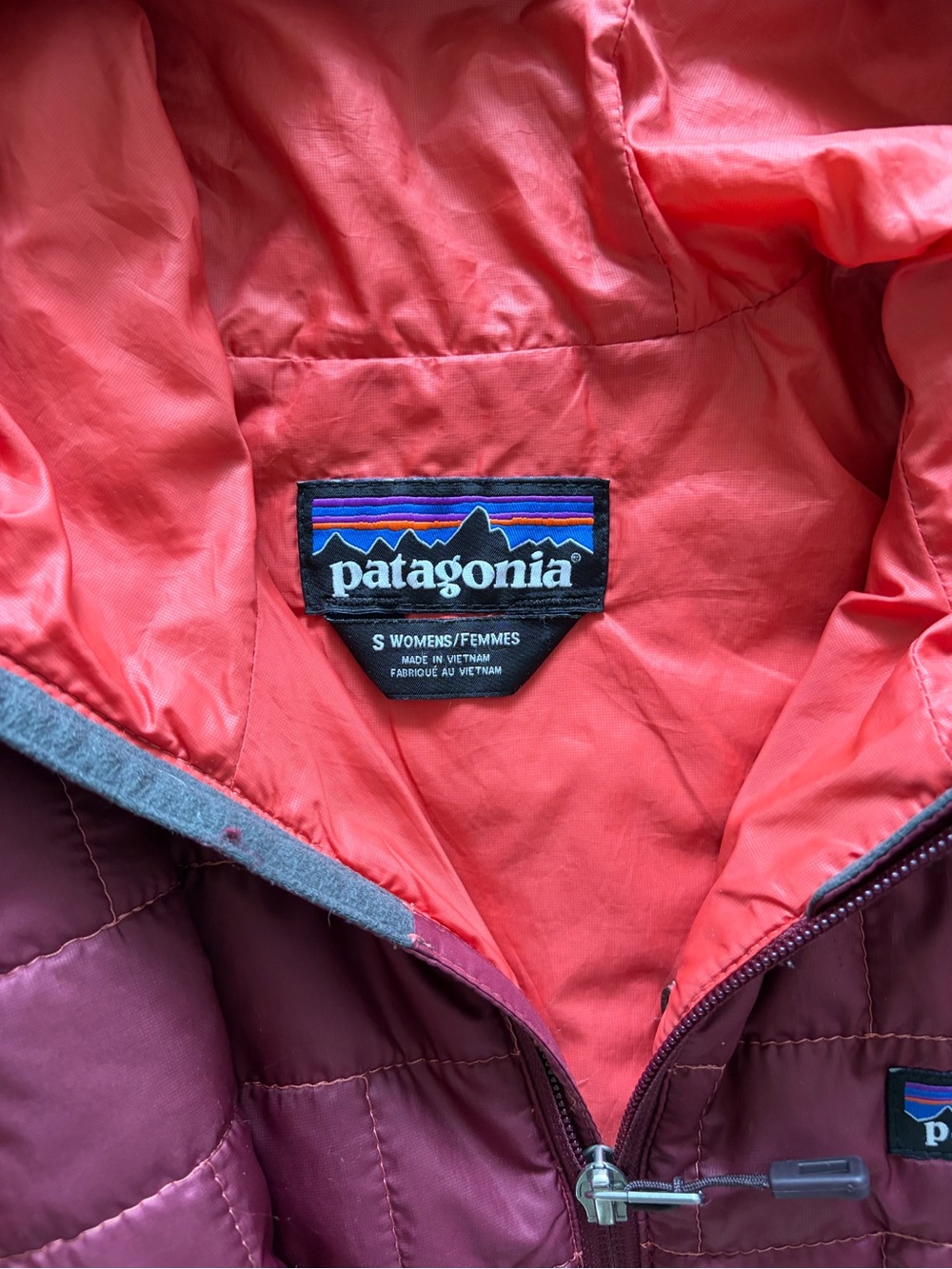 Patagonia Women's Nano Puff Burgundy - Picture 3 of 4